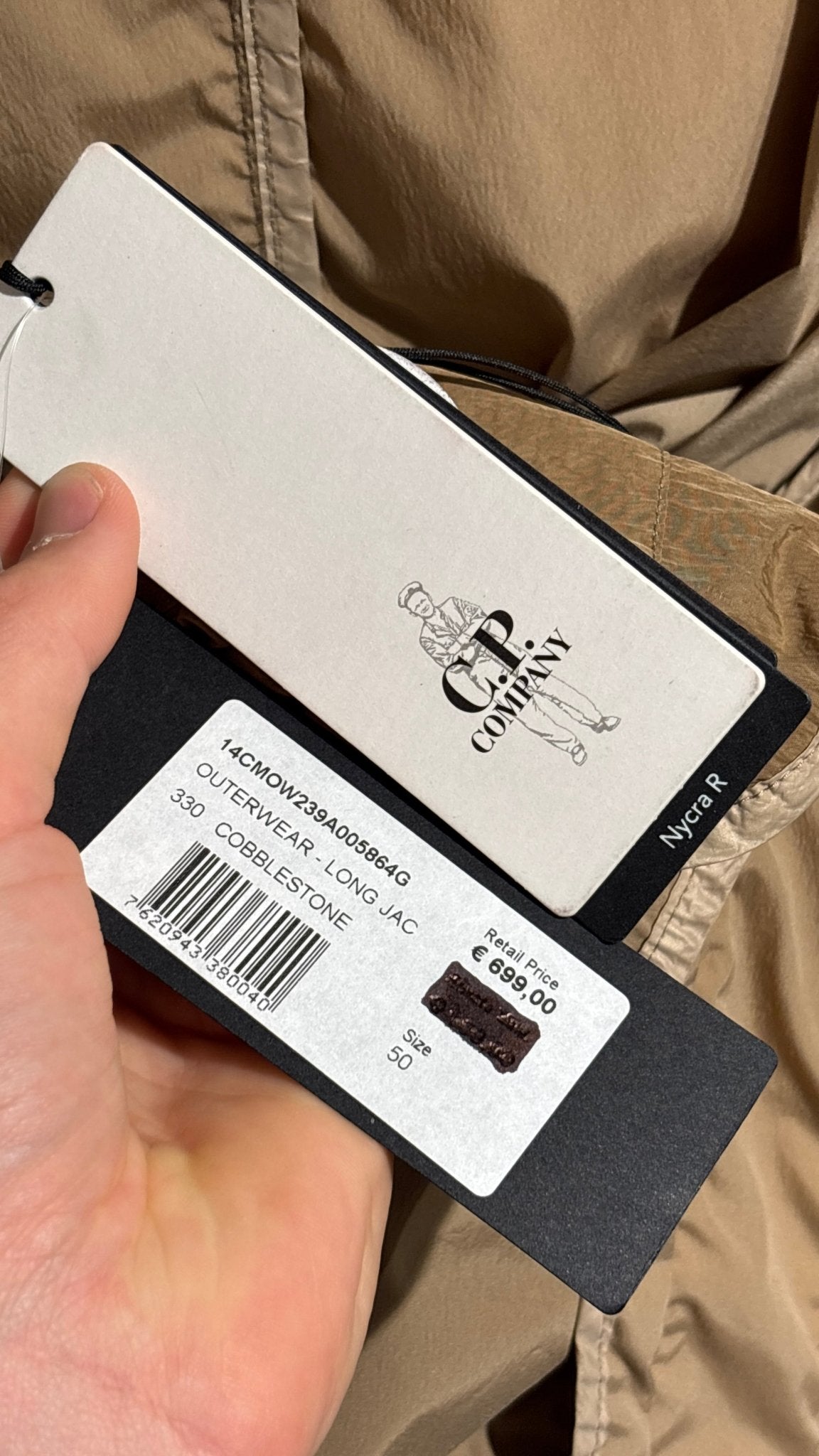 'NYCRA R' NYLON LONG JACKET. (50 / M) - SEVENUES.