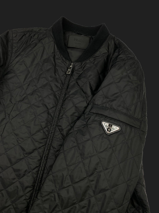 PRADA MILANO F/W 2016 QUILTED NYLON JACKET. (48 / M)