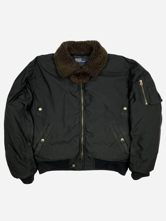 POLO RALPH LAUREN DOWN PADDED CROPPED BOMBER. (M) - SEVENUES.