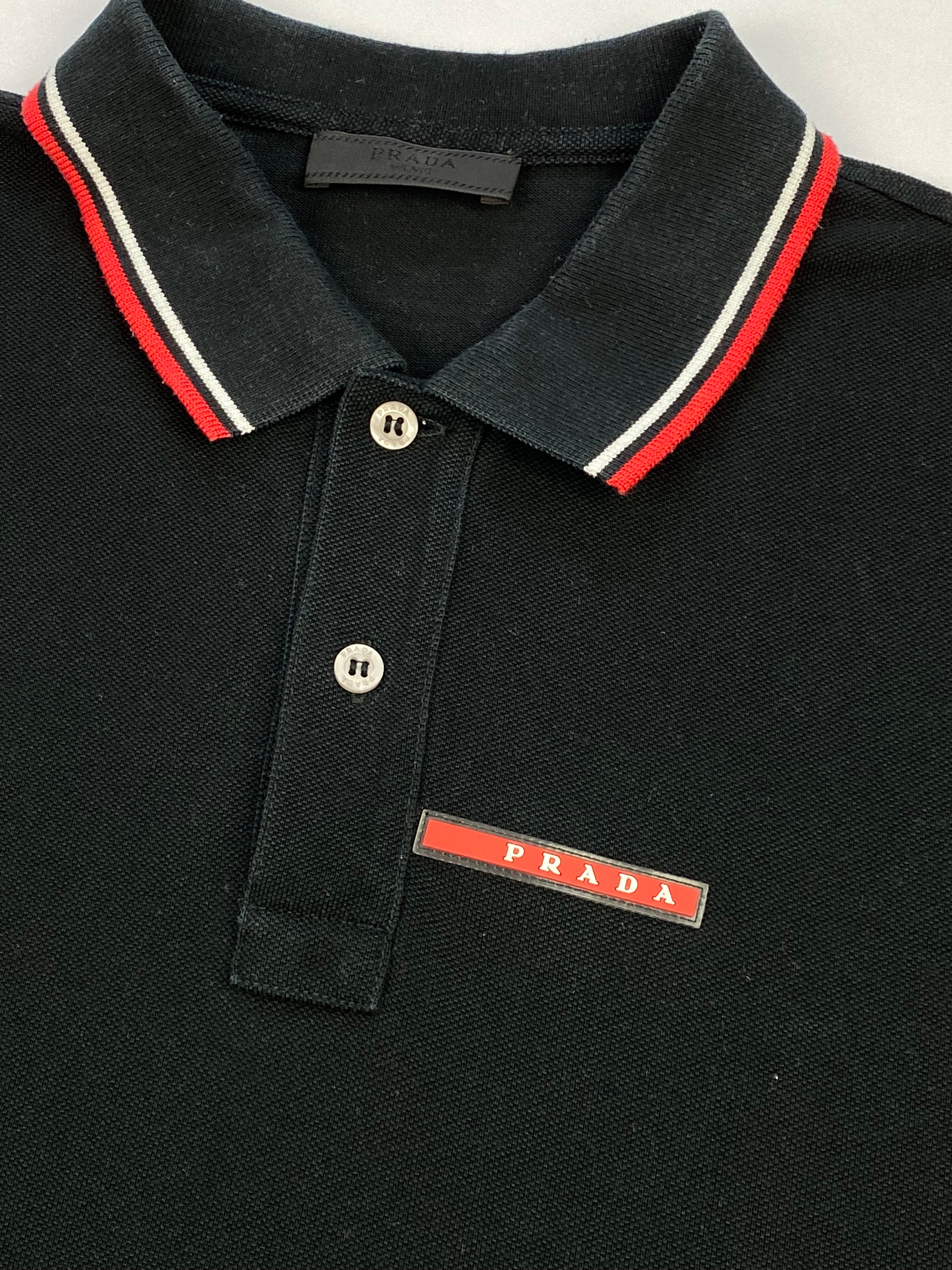 Black prada best sale polo shirt