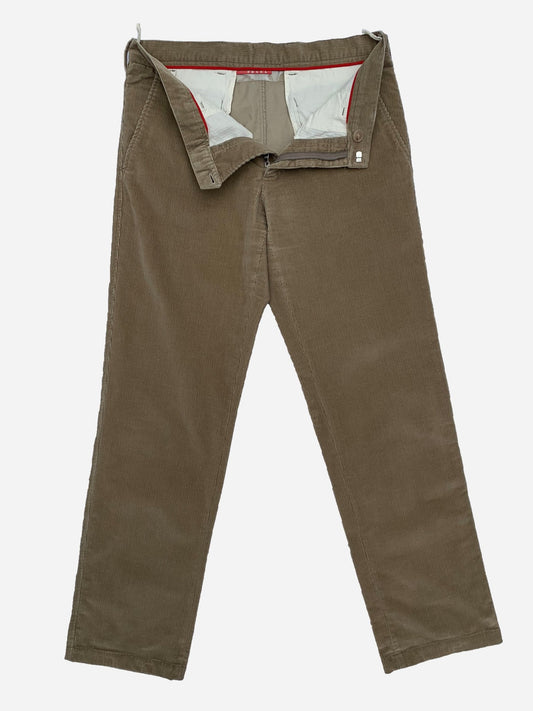 PRADA LINEA ROSSA CORDUROY SUIT PANTS. (48 / M) - SEVENUES.