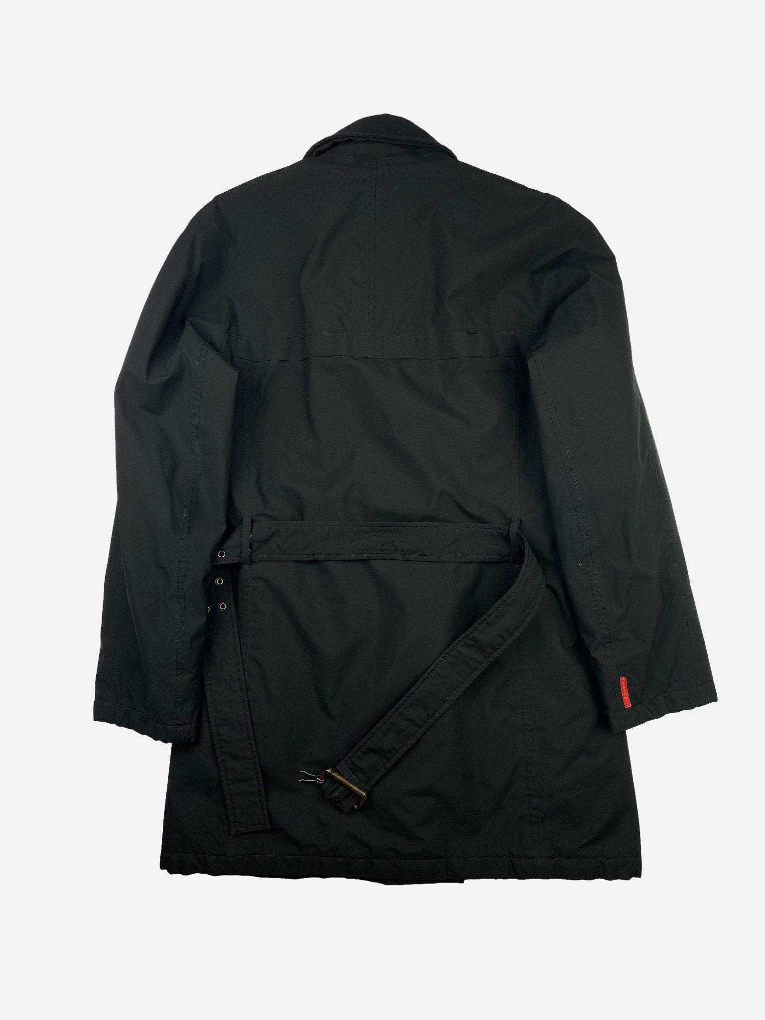 PRADA LINEA ROSSA F/W 2002 BELTED GORE - TEX JACKET. (42 / M) - SEVENUES.