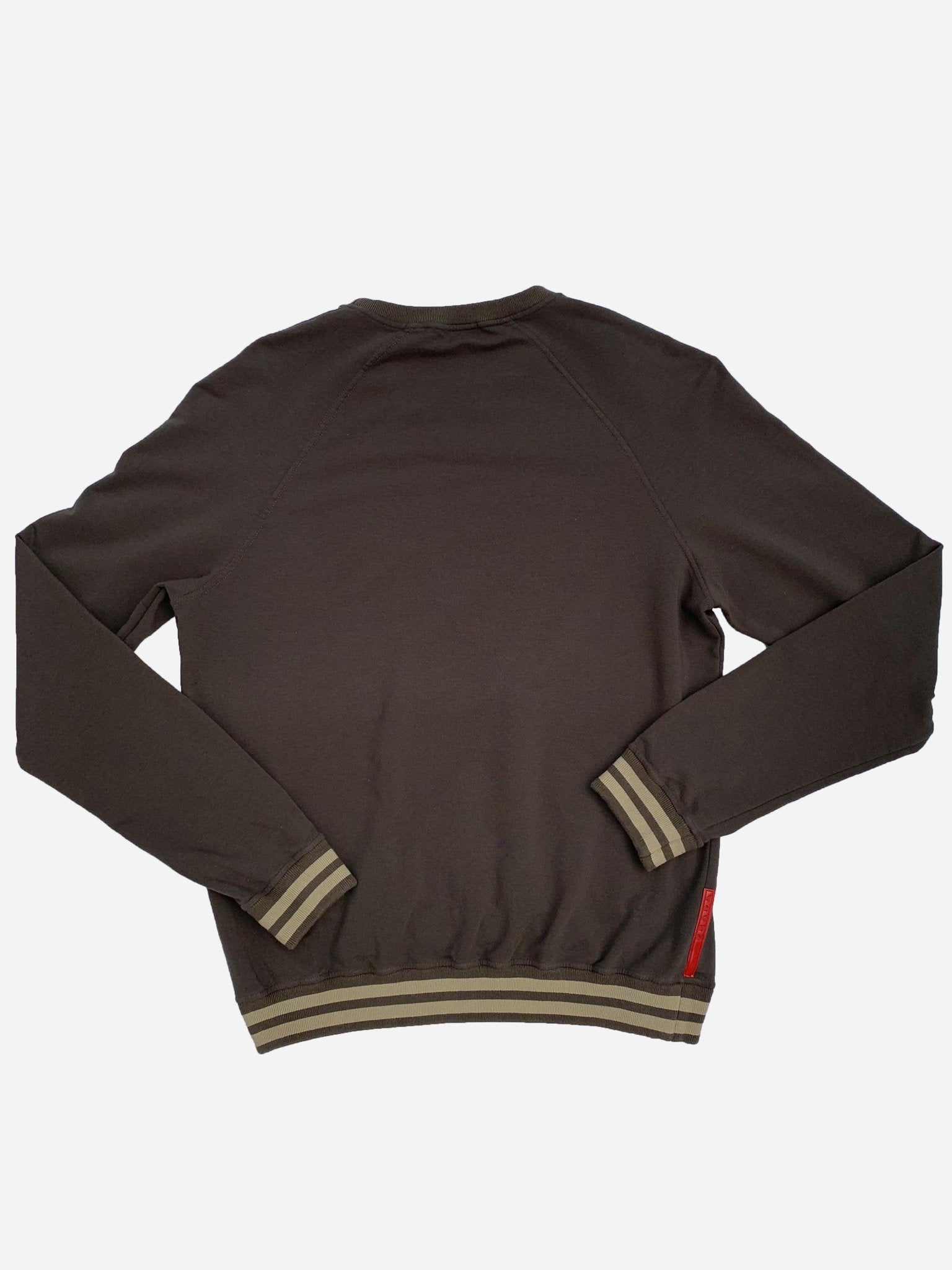 PRADA LINEA ROSSA RAGLAN CREWNECK SWEATSHIRT. (M) - SEVENUES.