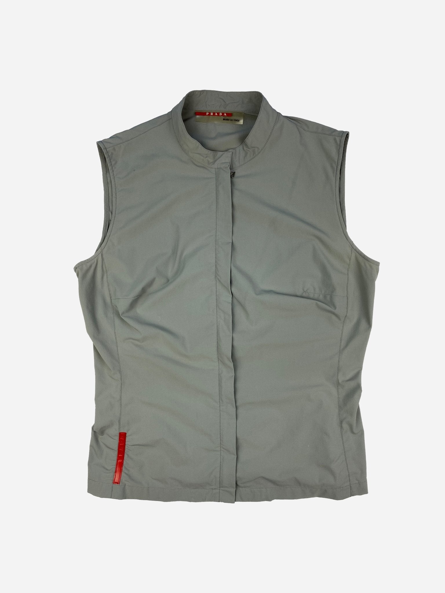 PRADA LINEA ROSSA S/S 1999 DARTED NYLON VEST. (M) - SEVENUES.