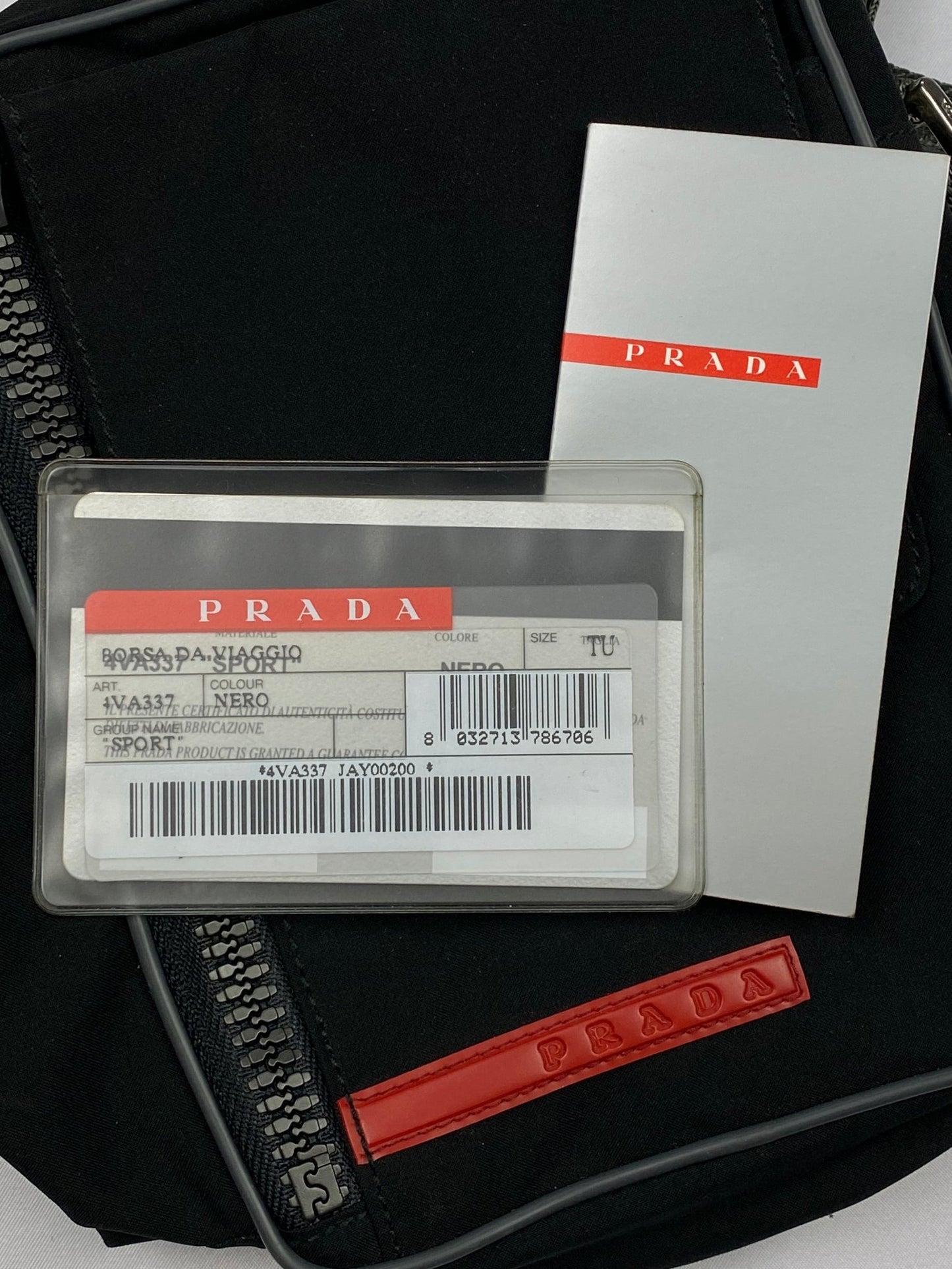 PRADA LINEA ROSSA S/S 2000 NYLON SPORT SIDEBAG. - SEVENUES.