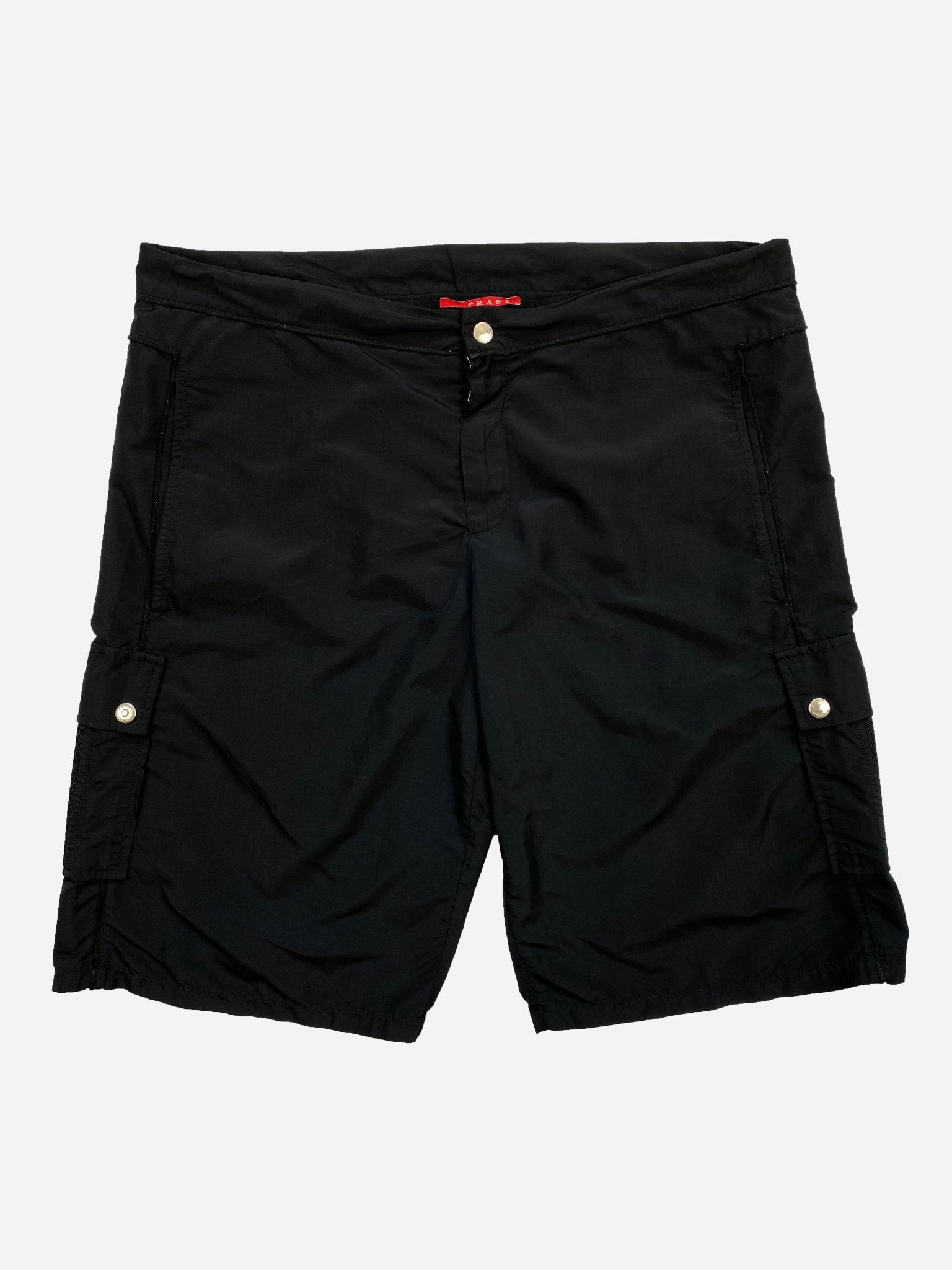 PRADA LINEA ROSSA S/S 2008 NYLON CARGO SHORTS. (52 / L) - SEVENUES.