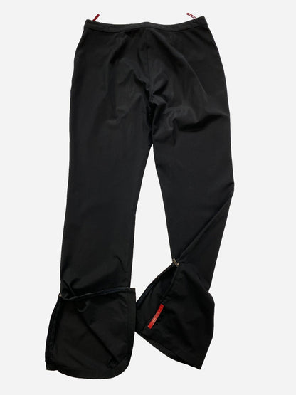 PRADA LINEA ROSSA TESSUTO NYLON FLARED SUIT PANTS. (44 / L) - SEVENUES.