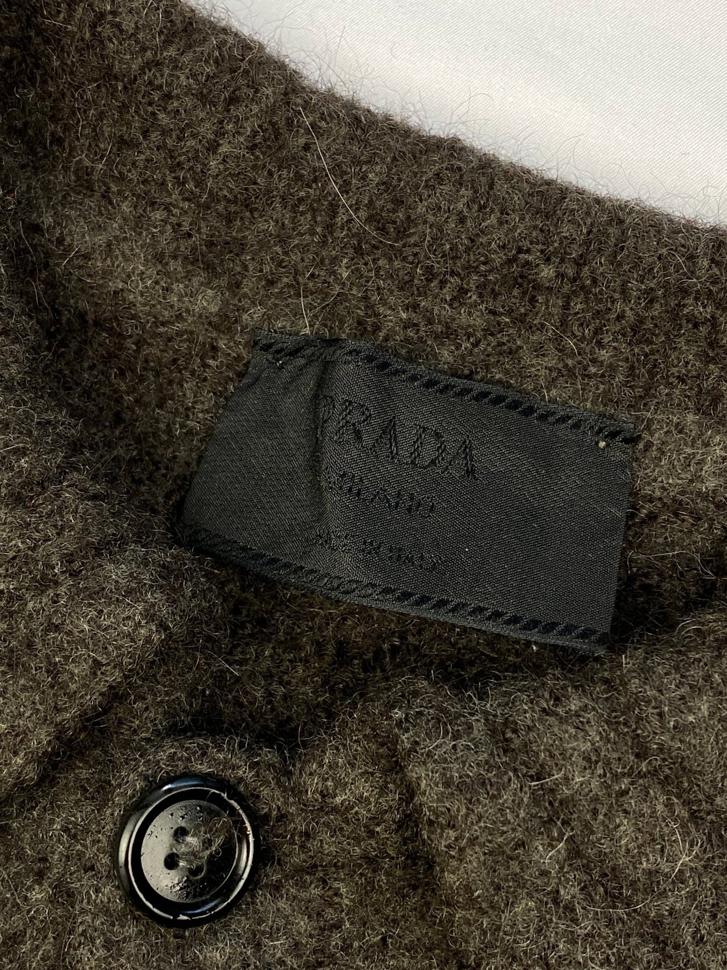 PRADA MILANO 1990's ALPACA MOHAIR CARDIGAN. (S) - SEVENUES.