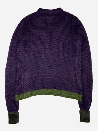 PRADA MILANO A/W '01 FUZZY MOHAIR KNITWEAR JUMPER. (52 / L) - SEVENUES.