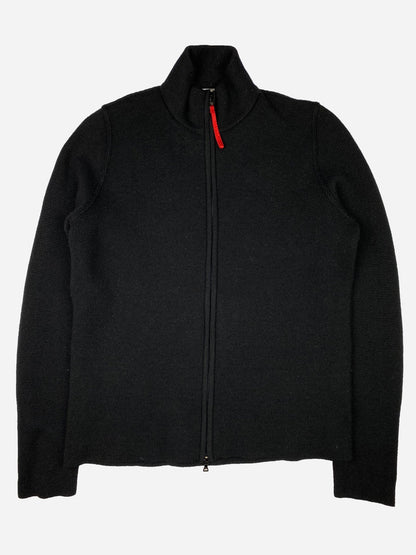 PRADA MILANO A/W '03 ZIP - UP KNITWEAR JACKET. (48 / M) - SEVENUES.