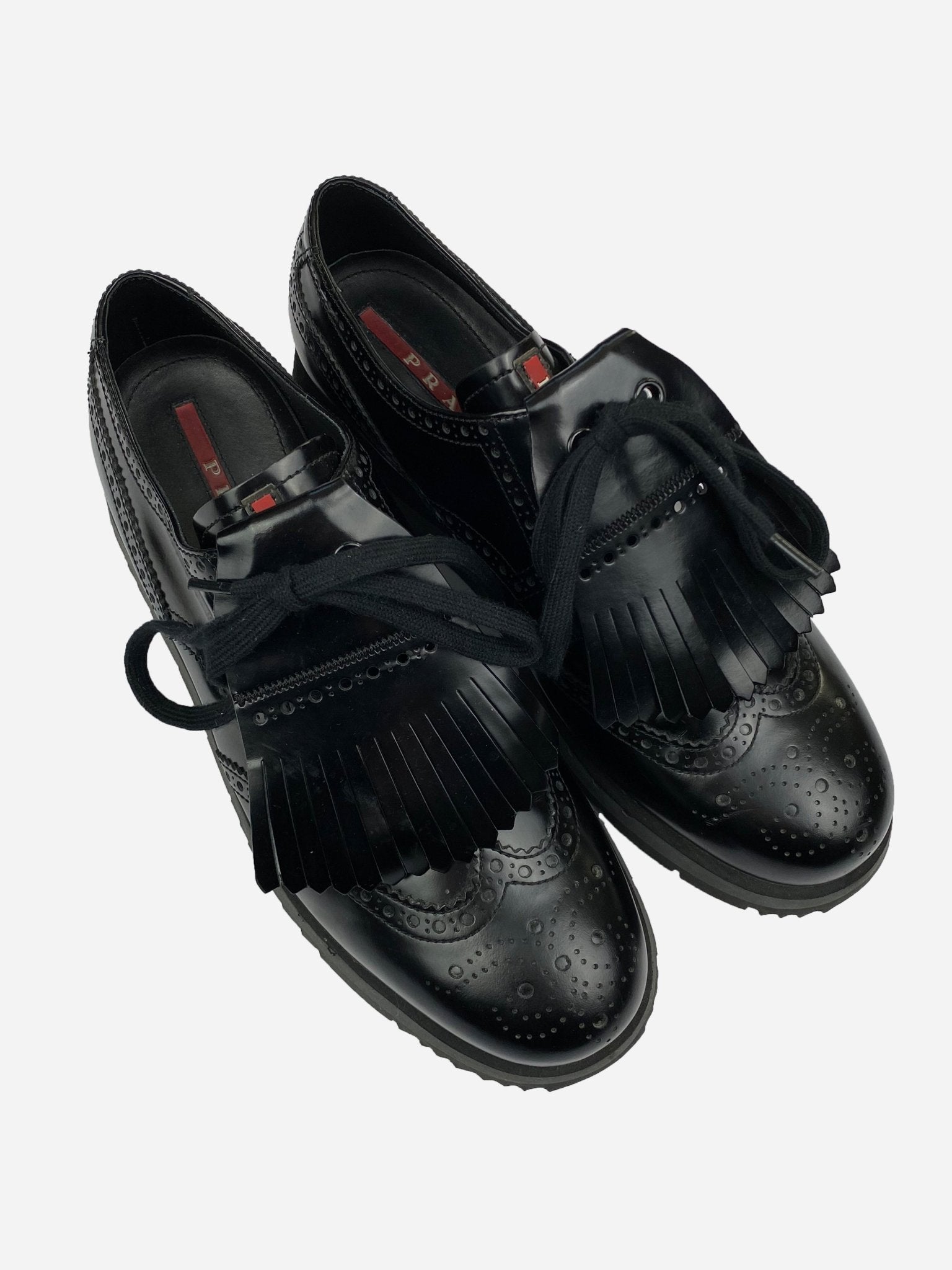 PRADA MILANO BRUSHED LEATHER TASSEL (42) – - Main Image