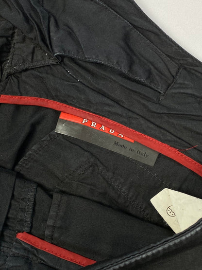 PRADA MILANO COTTON TWILL PARACHUTE PANTS. (50 / M) - SEVENUES.