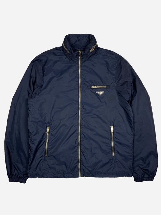 PRADA MILANO EMAILLE LOGO PATCH NYLON JACKET. (52 / L) - SEVENUES.