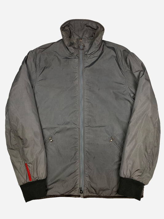 PRADA MILANO FLEECE LINED NYLON JACKET. (L) - SEVENUES.