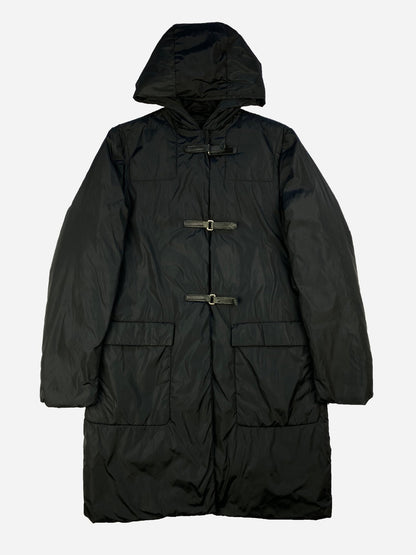 PRADA MILANO F/W 1999 NYLON DUFFLE COAT. (44 / L) - SEVENUES.