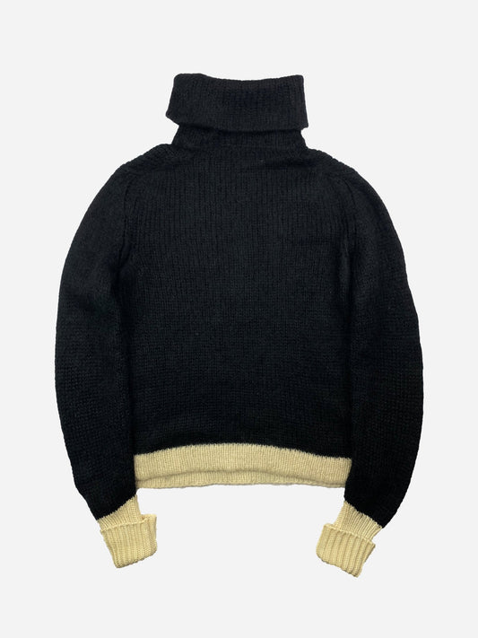 PRADA MILANO F/W 2001 CROPPED FUZZY MOHAIR KNIT. (42 / M) - SEVENUES.