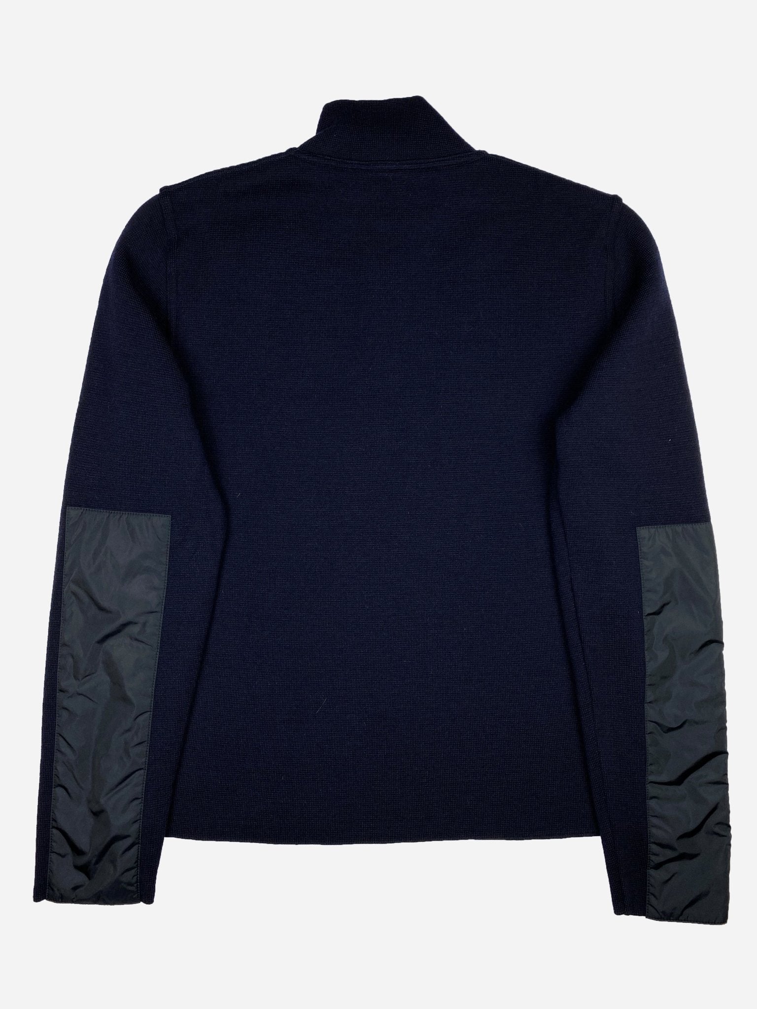 PRADA MILANO F/W 2003 WOOL KNITWEAR HALF - ZIP. (48 / M) - SEVENUES.