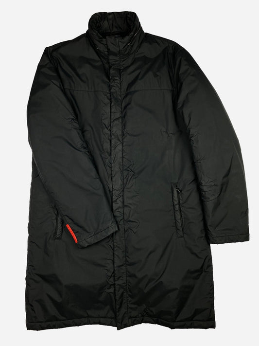 PRADA MILANO F/W 2008 LINEA ROSSA PADDED NYLON COAT. (54 / L) - SEVENUES.