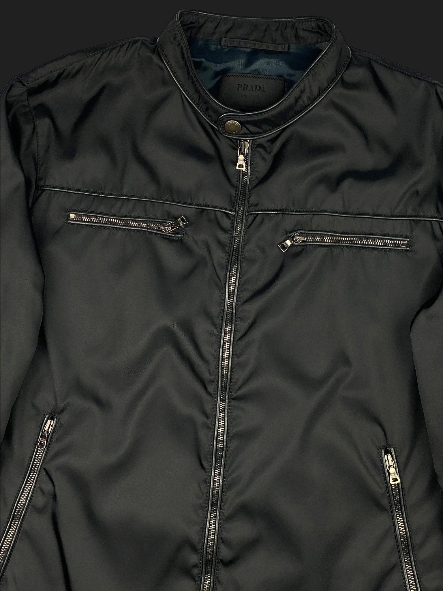 PRADA MILANO F/W 2009 NYLON RACING JACKET. (54 / L) - SEVENUES.