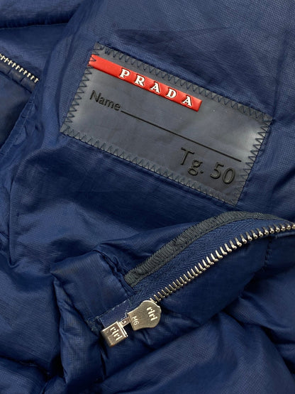 PRADA MILANO F/W 2012 LOGO - PLAQUE DOWN VEST. (50 / M) - SEVENUES.