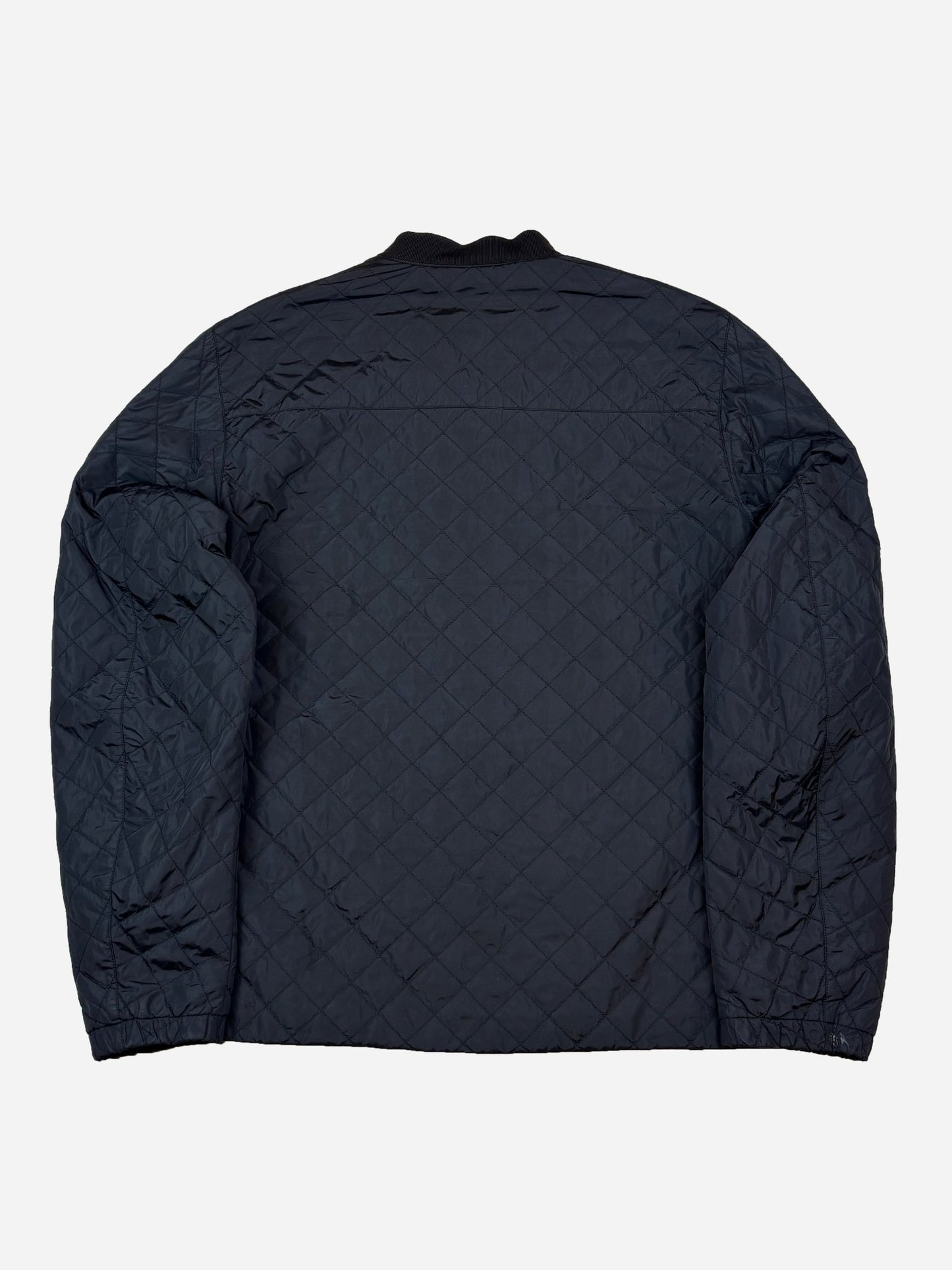 PRADA MILANO F/W 2012 LOGO - PLAQUE QUILTED JACKET. (56 / XL) - SEVENUES.