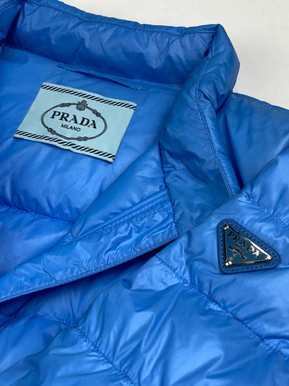 PRADA MILANO F/W 2014 LOGO - PLAQUE DOWN JACKET. (42 / S) - SEVENUES.