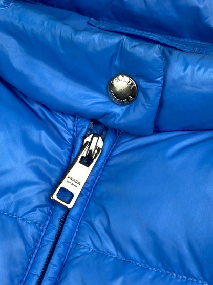 PRADA MILANO F/W 2014 LOGO - PLAQUE DOWN JACKET. (42 / S) - SEVENUES.