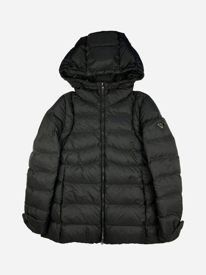 PRADA MILANO F/W 2014 LOGO - PLAQUE DOWN JACKET. (44 / M) - SEVENUES.