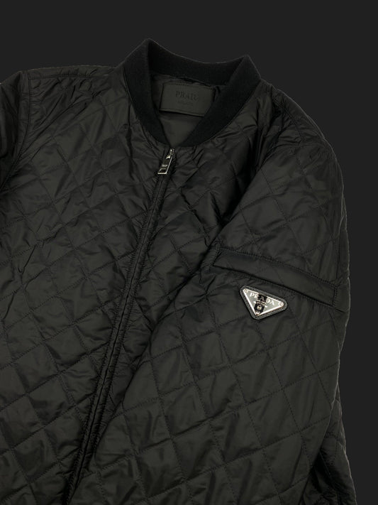 PRADA MILANO F/W 2016 QUILTED NYLON JACKET. (48 / M) - SEVENUES.