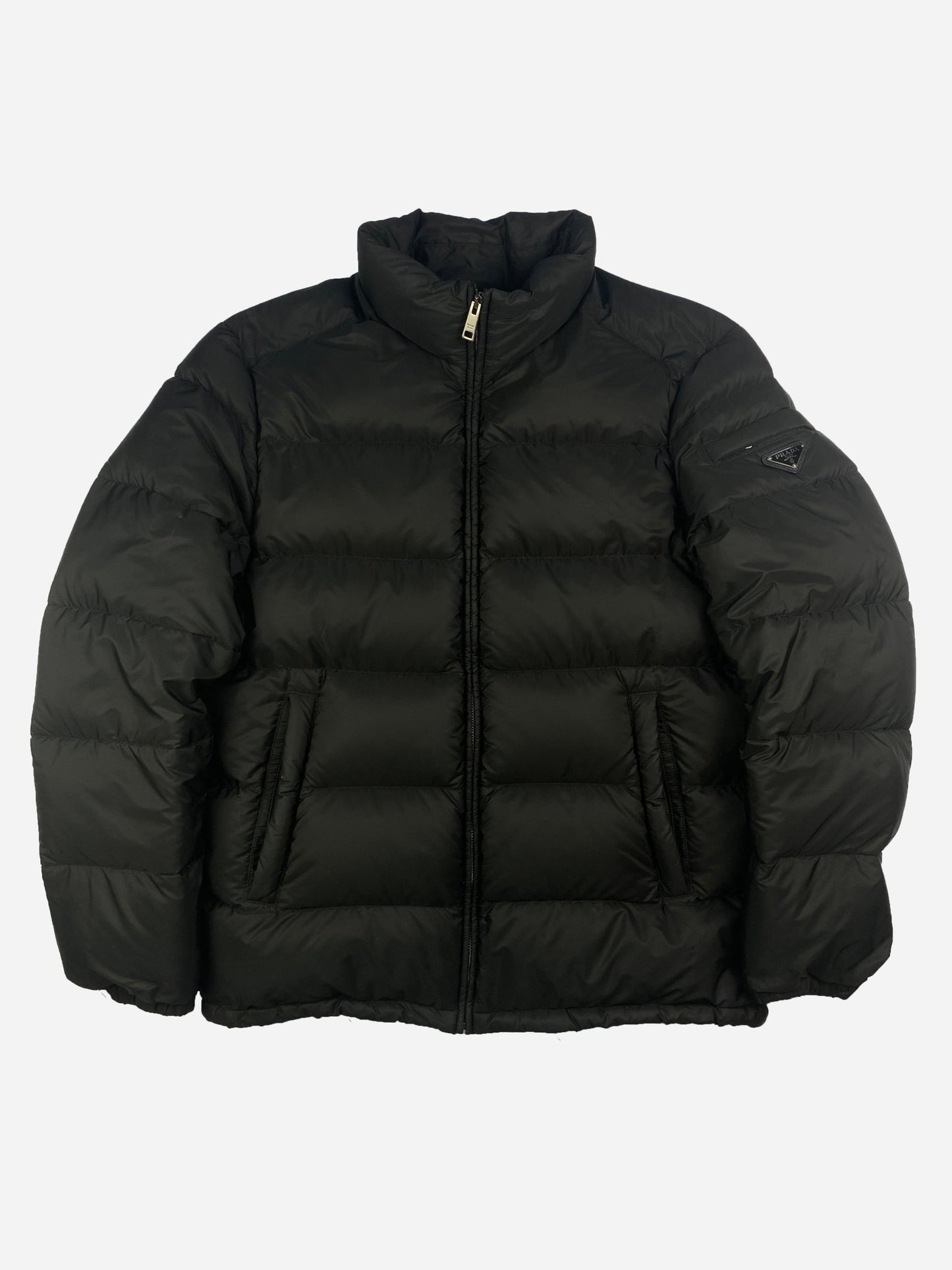 PRADA MILANO F/W 2019 LOGO - PLAQUE DOWN JACKET. (52 / L) - SEVENUES.