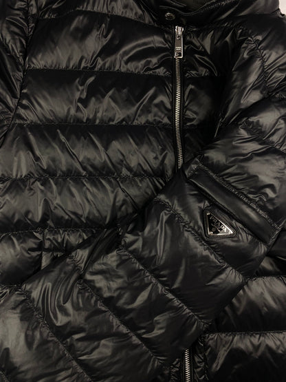 PRADA MILANO F/W 2019 LOGO - PLAQUE DOWN JACKET. (52 / L) - SEVENUES.