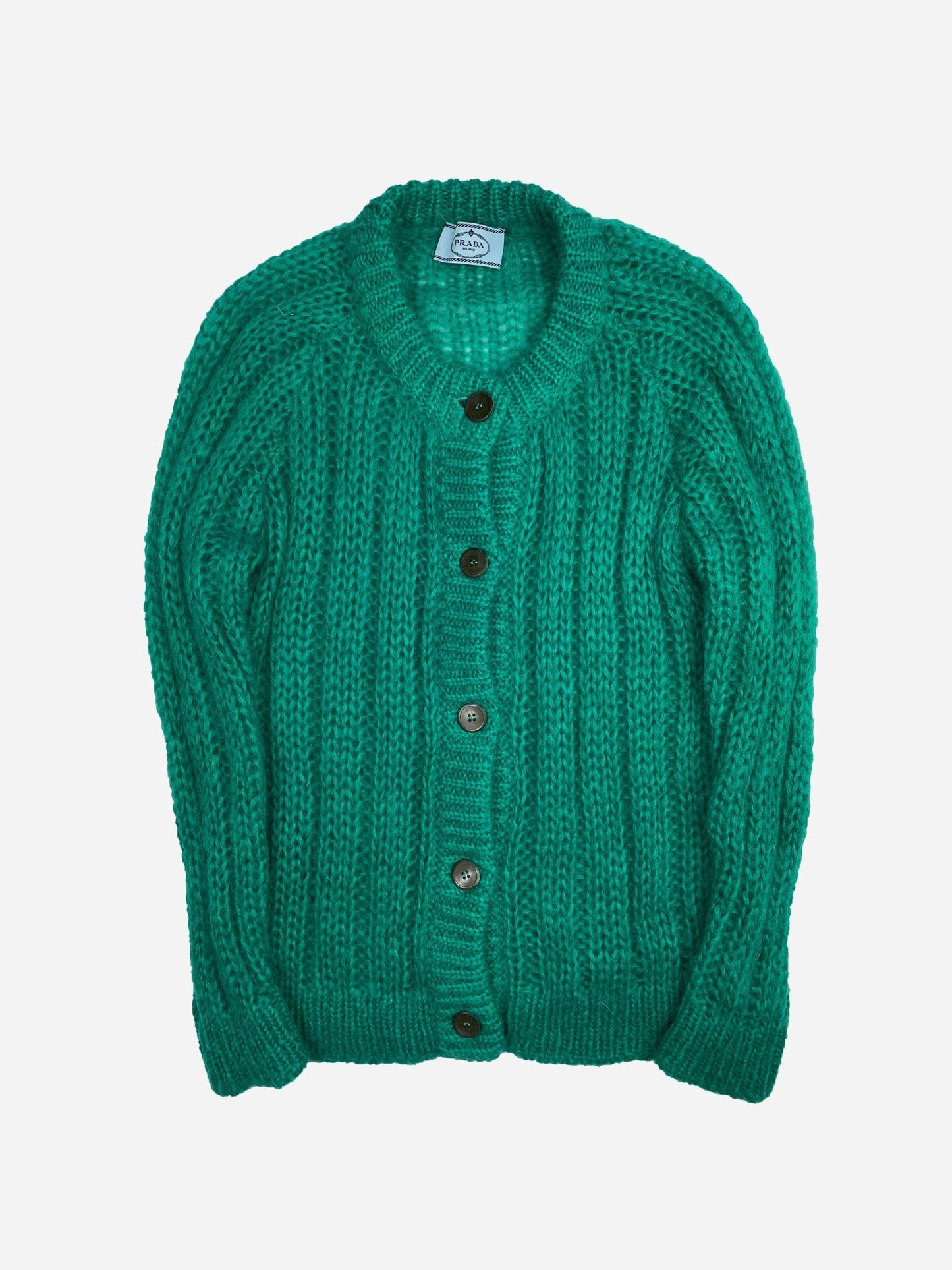 PRADA MILANO F/W 2019 MOHAIR CARDIGAN. (38 / M) - SEVENUES.