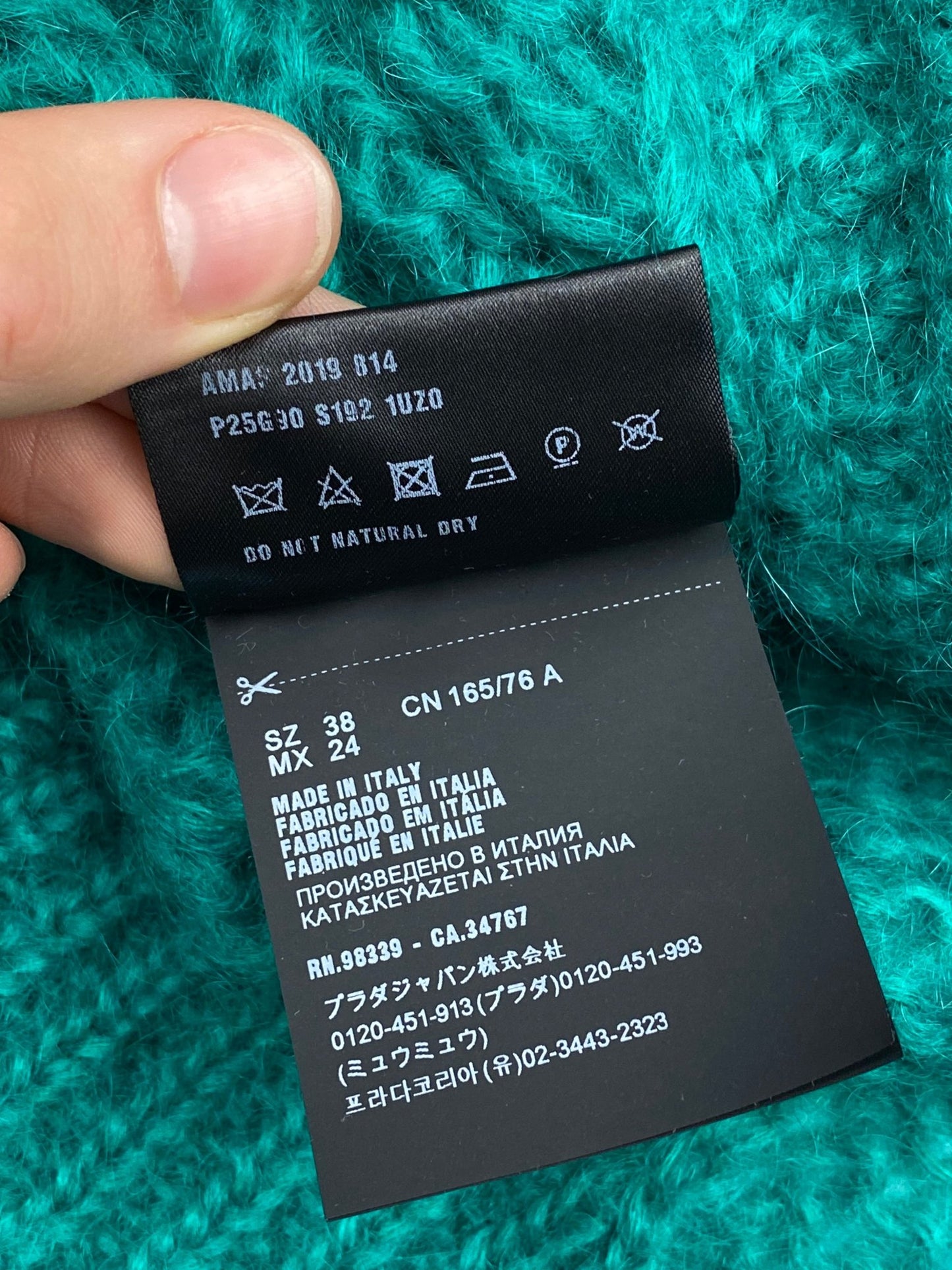 PRADA MILANO F/W 2019 MOHAIR CARDIGAN. (38 / M) - SEVENUES.