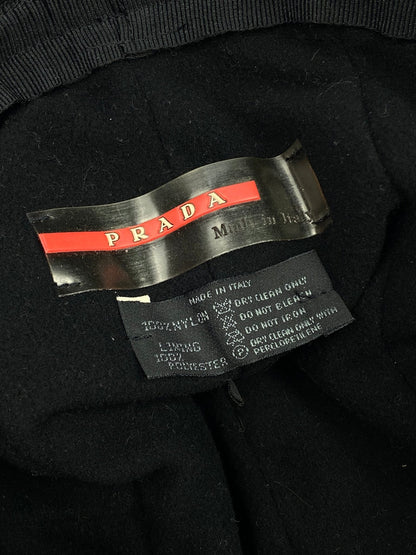 PRADA MILANO LINEA ROSSA F/W 1999 NYLON AVIATOR HAT. - SEVENUES.