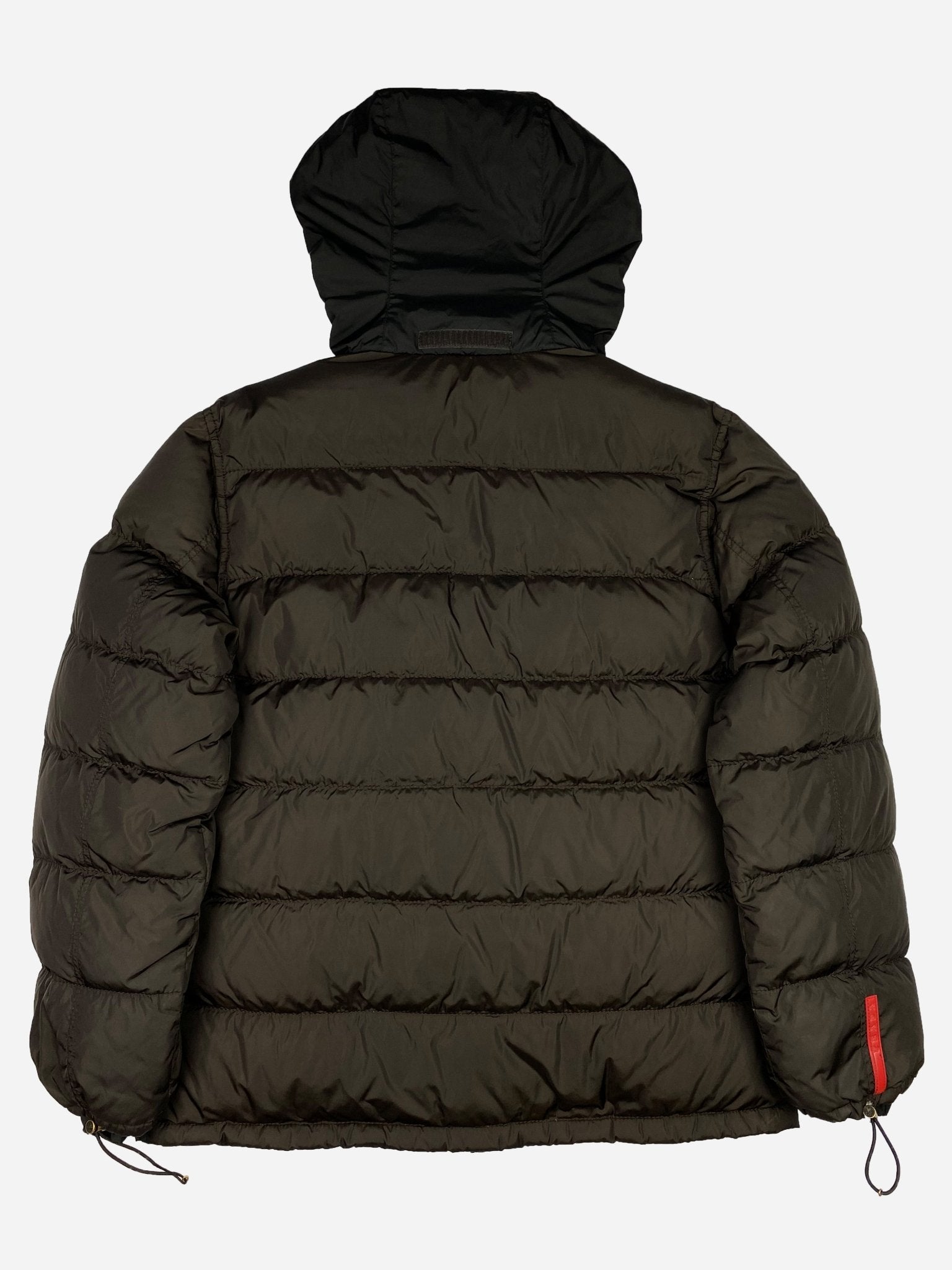 PRADA MILANO LINEA ROSSA F/W 2001 NYLON DOWN JACKET. (42 / XL) - SEVENUES.