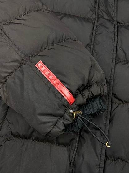 PRADA MILANO LINEA ROSSA F/W 2001 NYLON DOWN JACKET. (42 / XL) - SEVENUES.