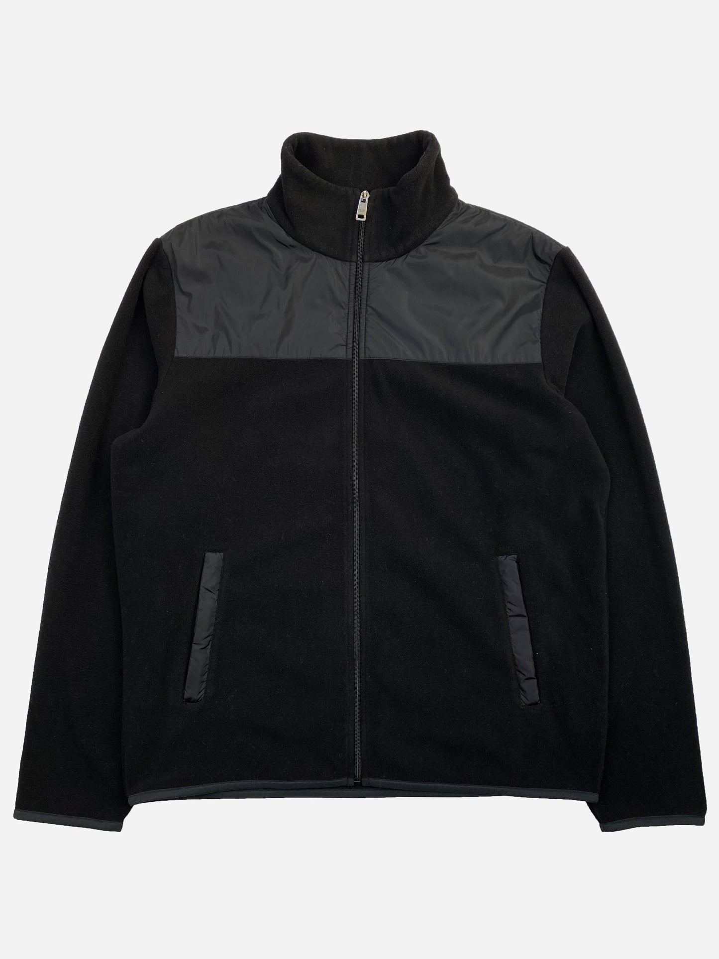 PRADA MILANO LINEA ROSSA F/W 2014 FLEECE & NYLON ZIP - UP JACKET. (XXXL) - SEVENUES.