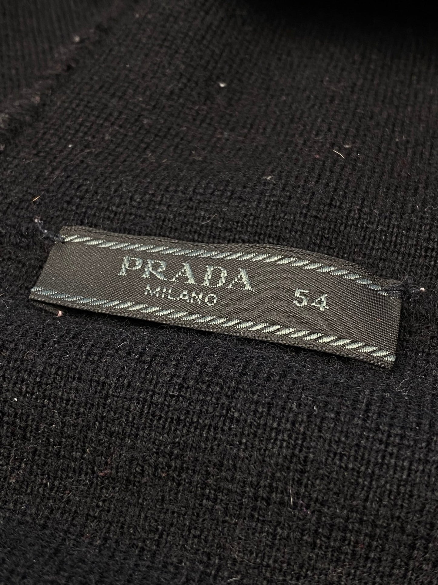 PRADA MILANO LINEA ROSSA F/W 2015 KNITWEAR ZIP - UP JACKET. (54 / L) - SEVENUES.