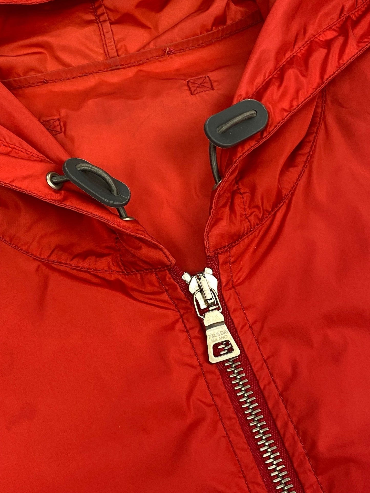 PRADA MILANO LINEA ROSSA S/S '07 NYLON WINDBREAKER JACKET. (XL) - SEVENUES.