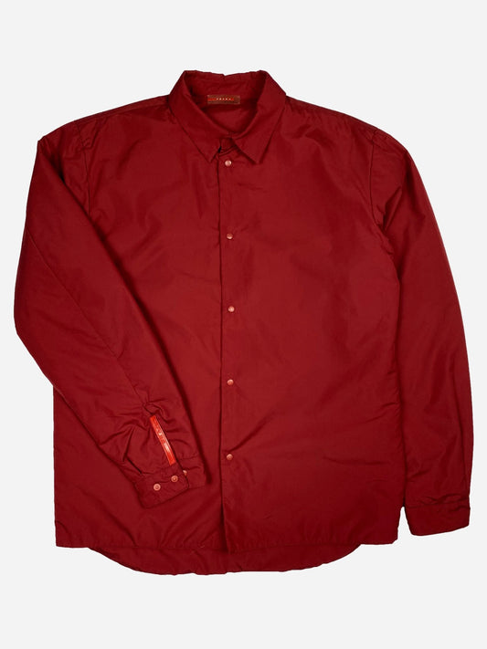 PRADA MILANO LINEA ROSSA S/S 1999 NYLON OVERSHIRT JACKET. (L) - SEVENUES.