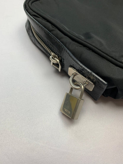 PRADA MILANO NYLON AND LEATHER CARRY BAG. - SEVENUES.