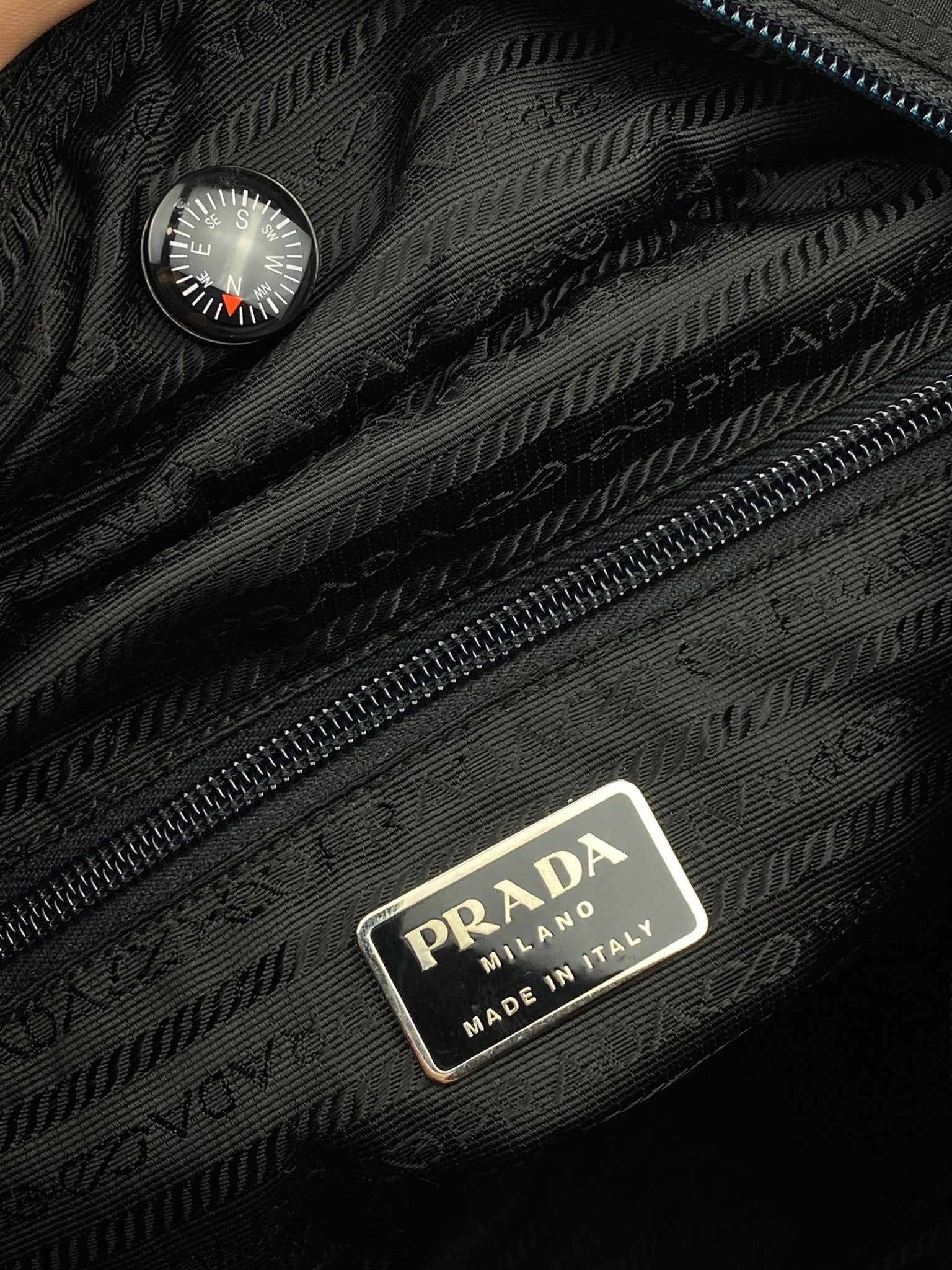 PRADA MILANO NYLON CARRY HANDBAG. - SEVENUES.