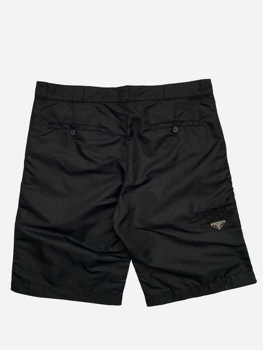 PRADA MILANO NYLON LOGO SHORTS. (L) - SEVENUES.