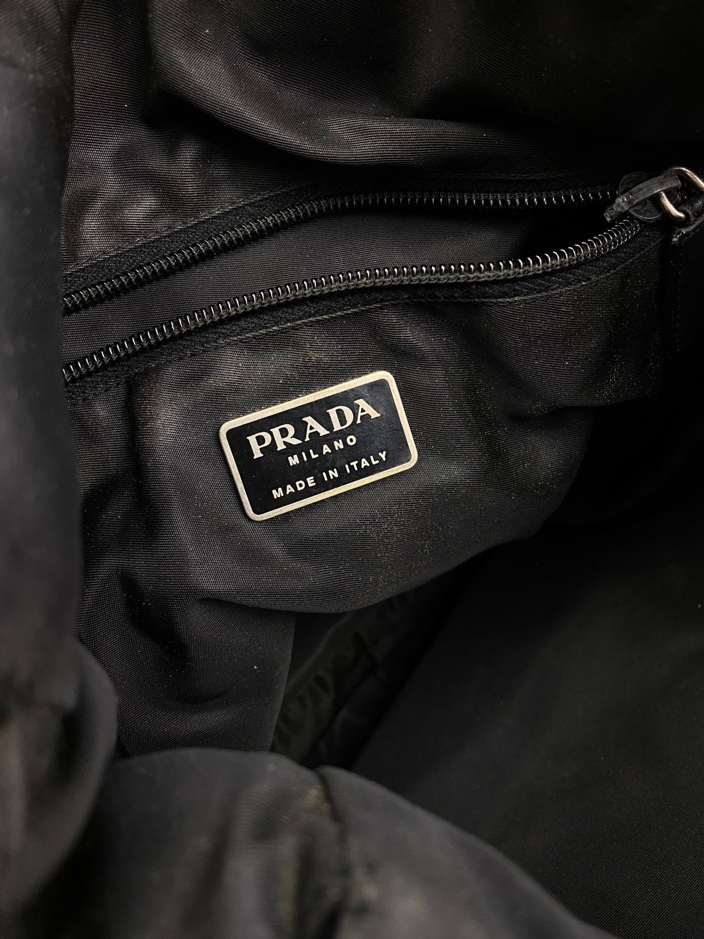 PRADA MILANO NYLON MESSENGER SLING BAG. - SEVENUES.