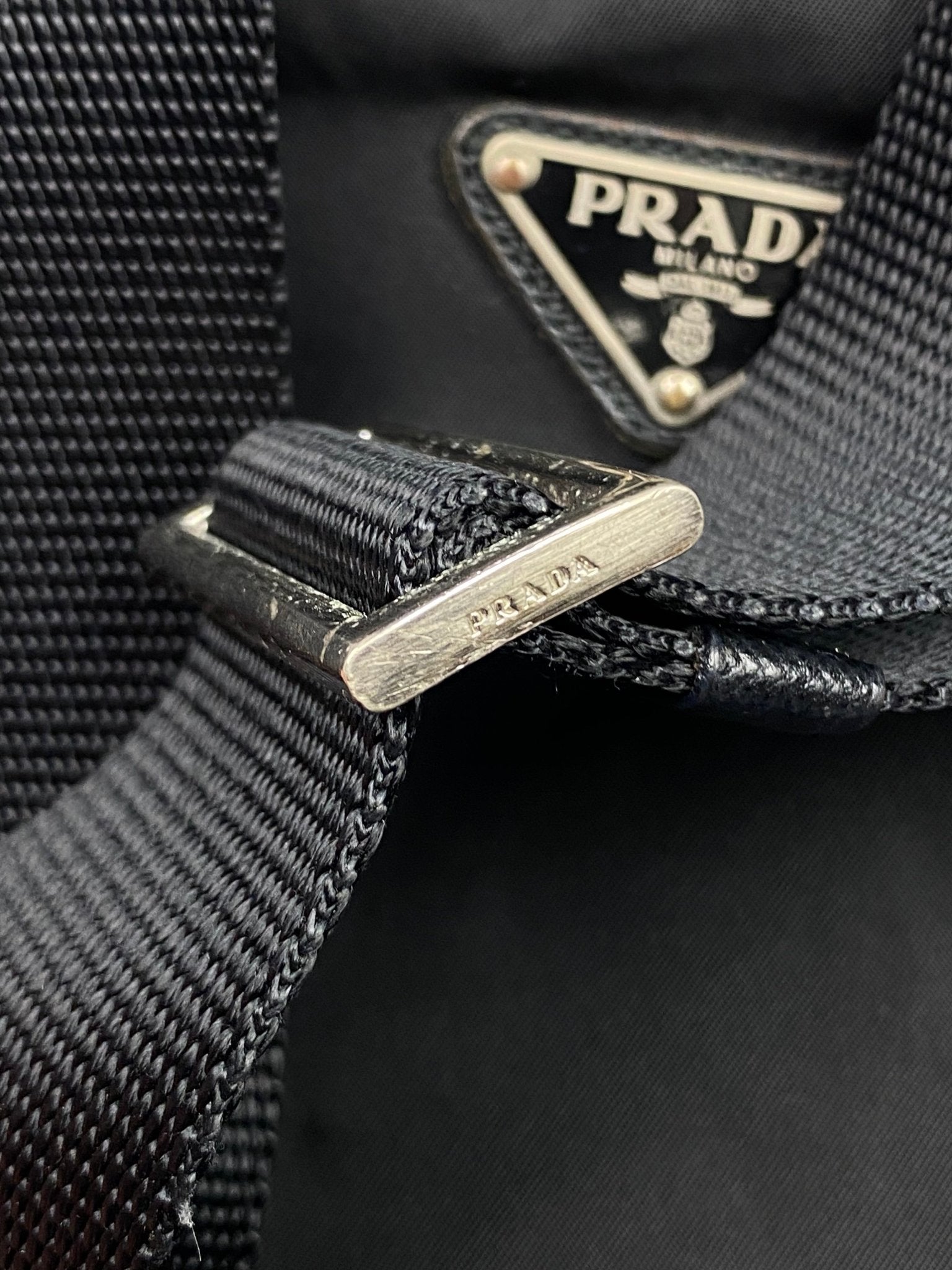 PRADA MILANO NYLON 'VELA' SIDEBAG. - SEVENUES.