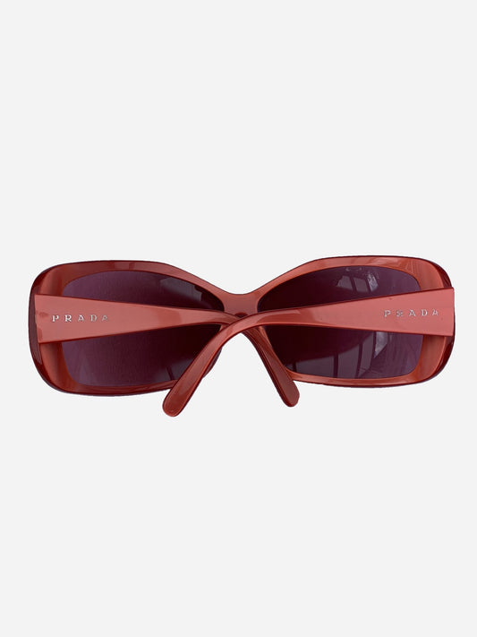 PRADA MILANO RED LOGO SUNGLASSES. - SEVENUES.