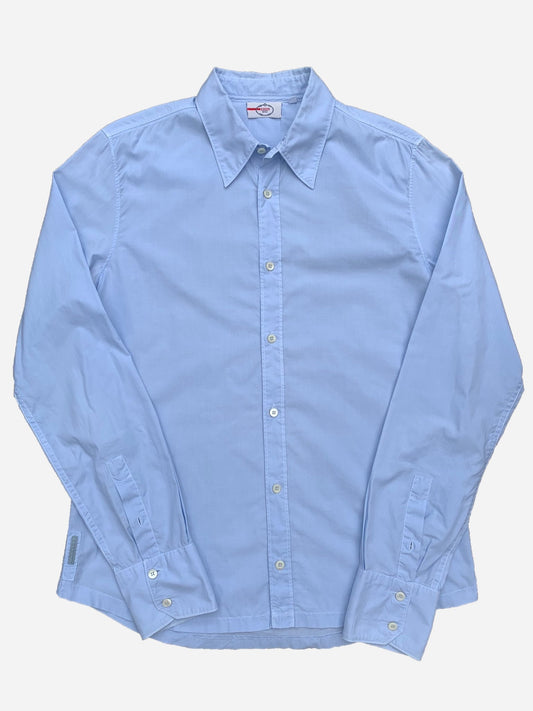 PRADA MILANO RUBBER PATCH BUTTON UP SHIRT. (40) - SEVENUES.