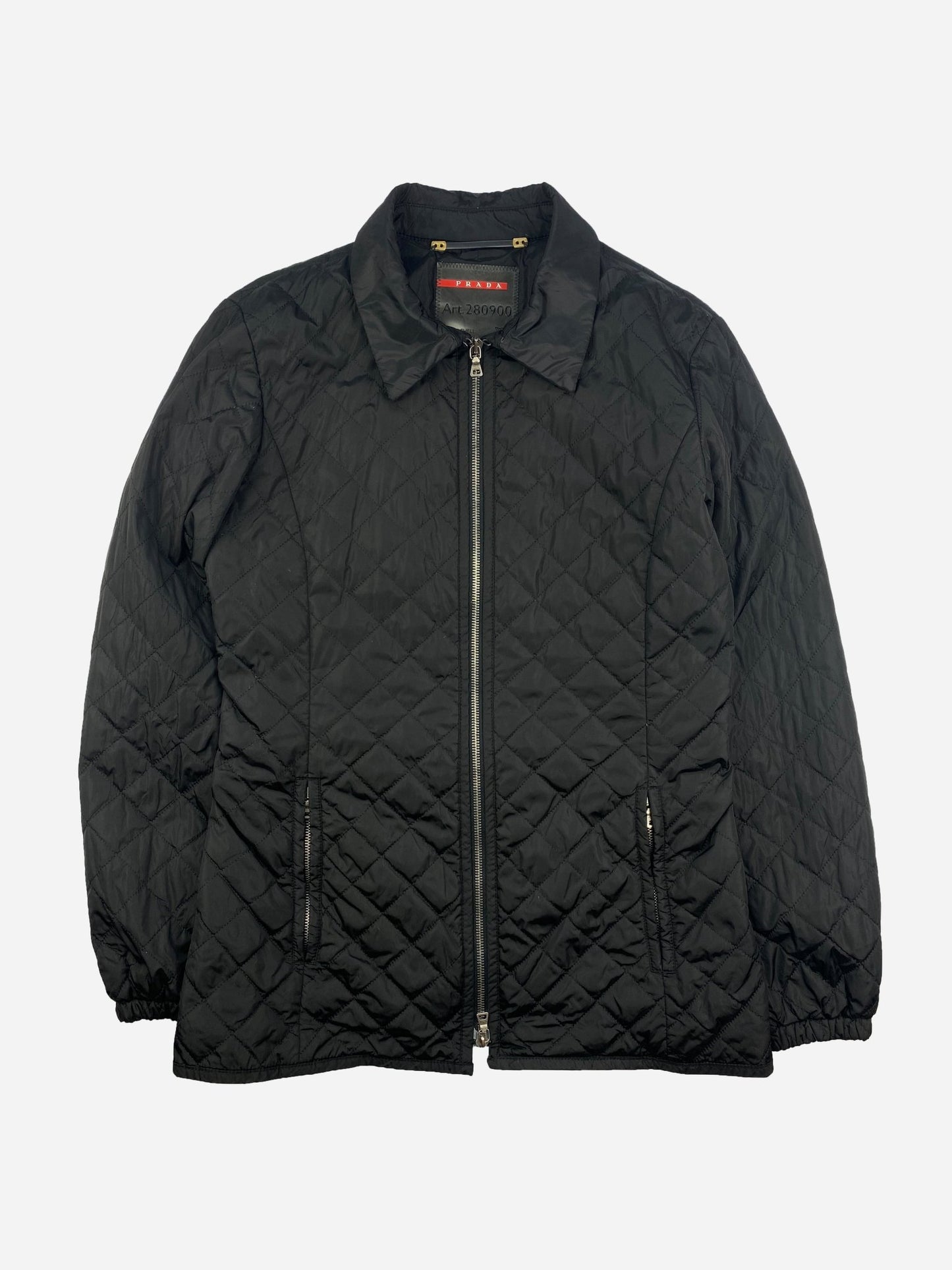 PRADA MILANO S/S 2007 QUILTED NYLON JACKET. (42 / M) - SEVENUES.