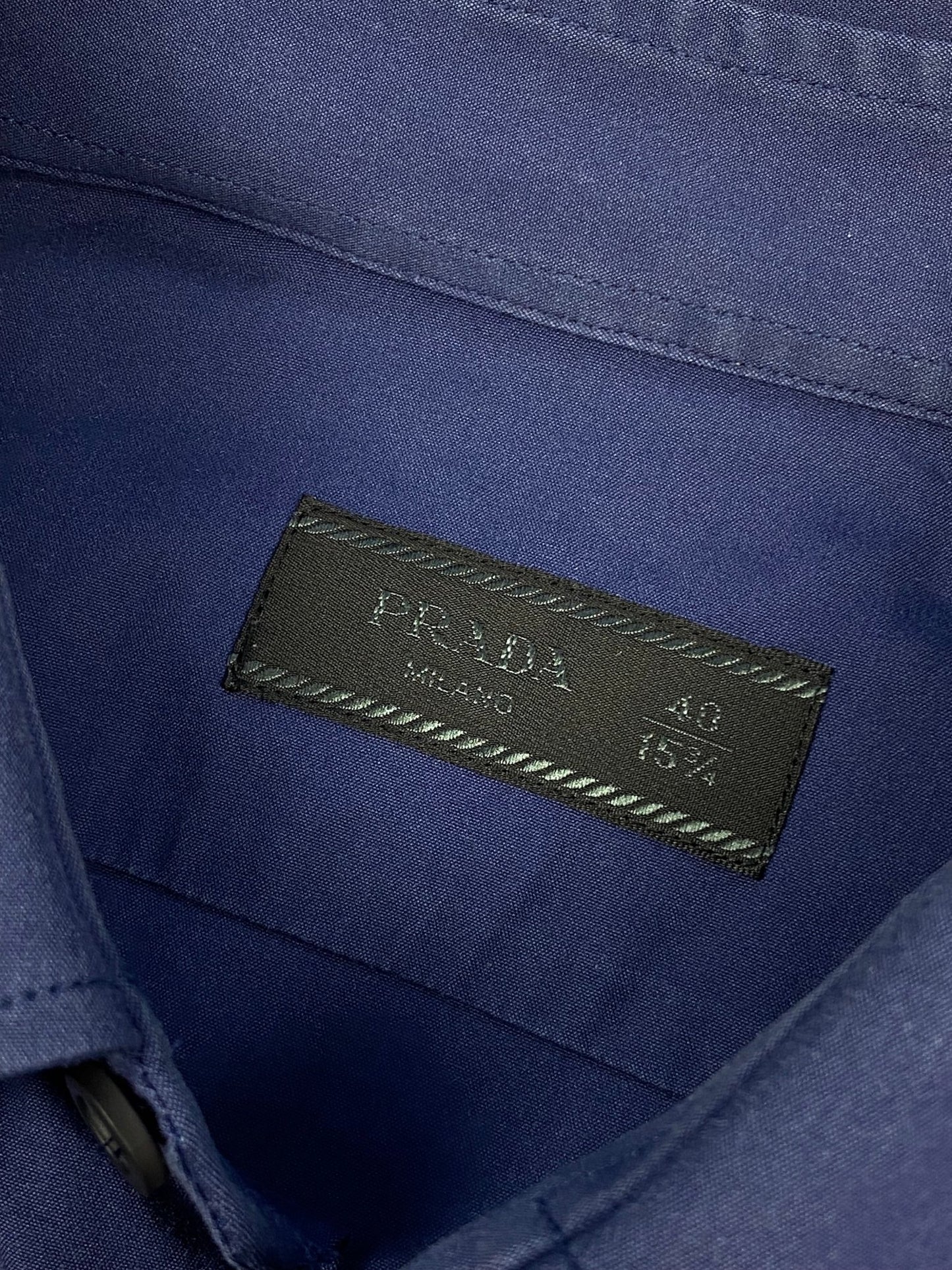 PRADA MILANO S/S 2007 RUNWAY BUTTON UP SHIRT. (40 / M) - SEVENUES.