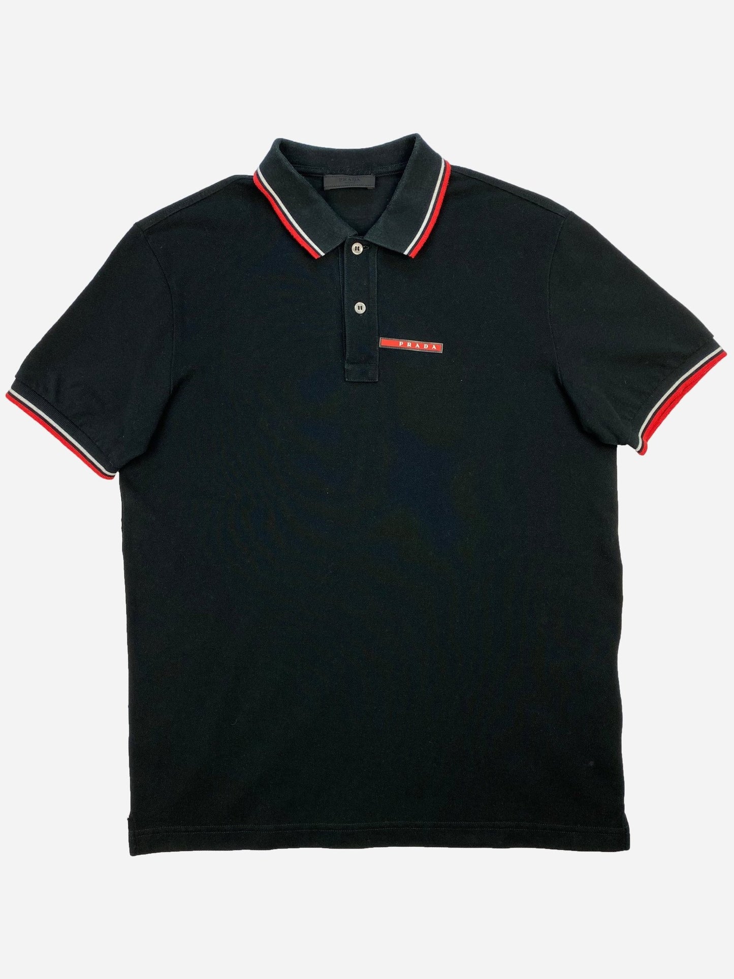 PRADA MILANO S/S 2018 PIQUÉ POLO SHIRT. (L) - SEVENUES.